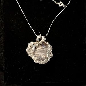 Rock rock style- agate necklace